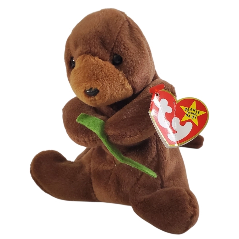Ty Beanie Baby Seaweed The Otter 1995 Retired 5th Gen